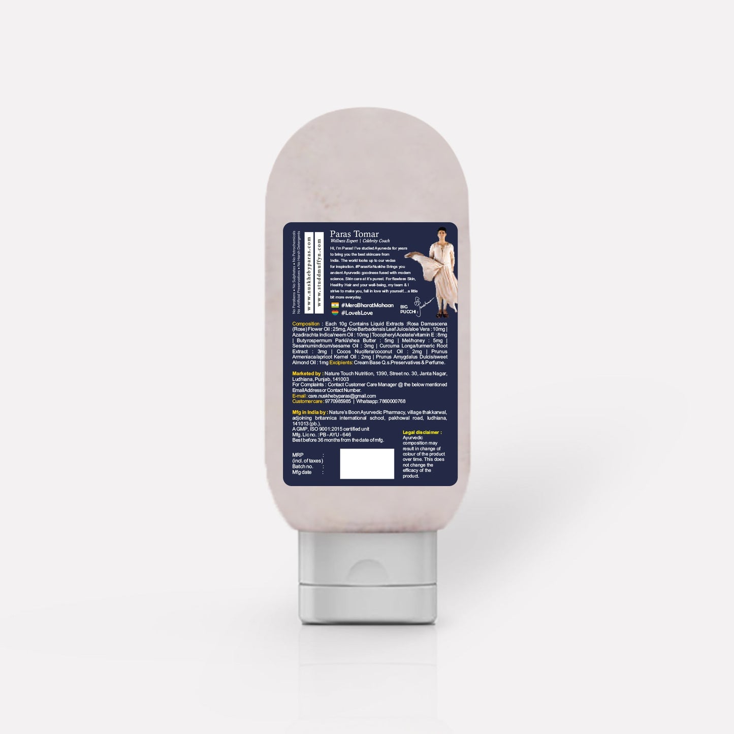 Nuskhe by Paras Ayurvedic So Sensitive Hand and Foot Cream for Men and Women