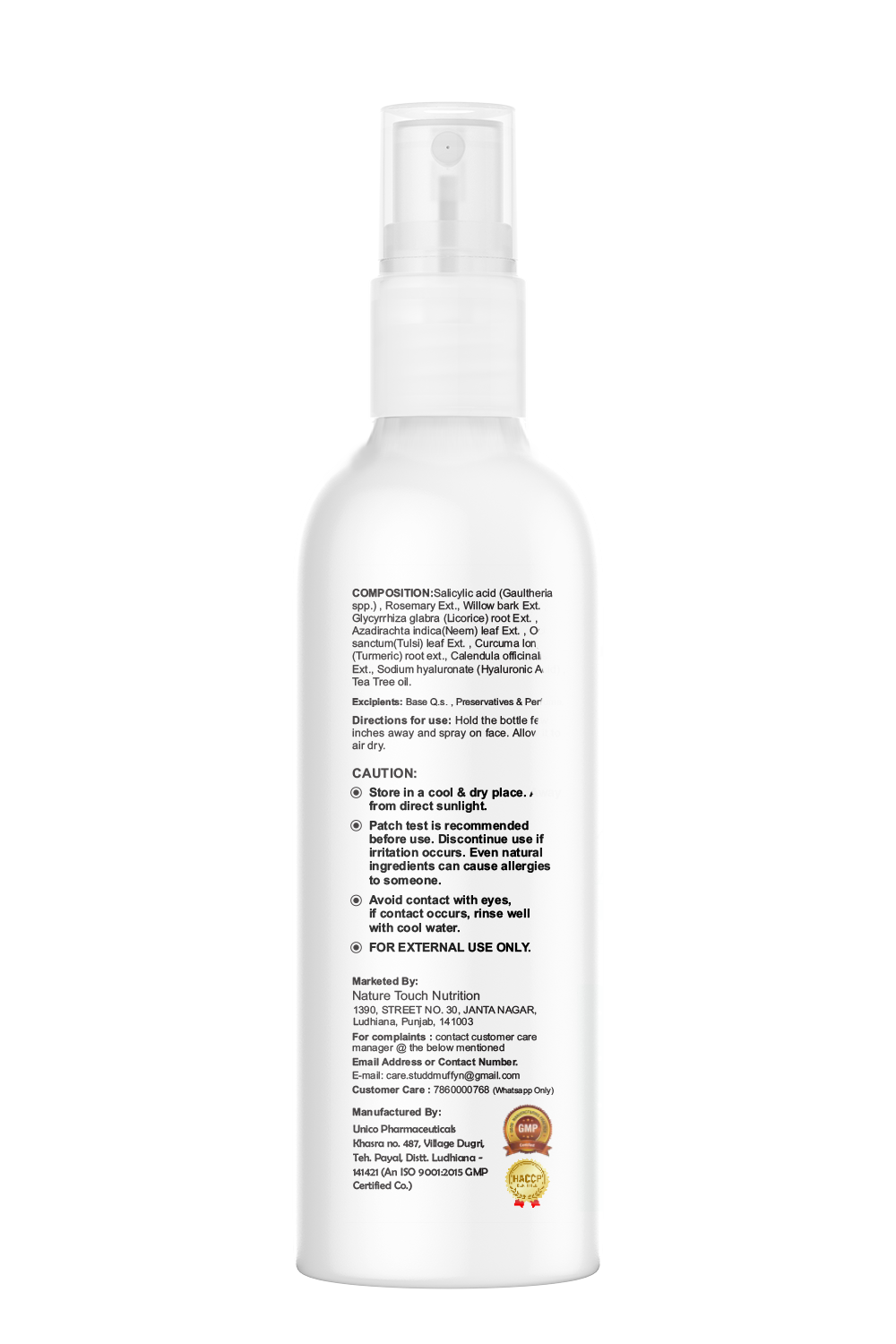 Nuskhe by Paras Anti Acne Face Mist - 100 ml