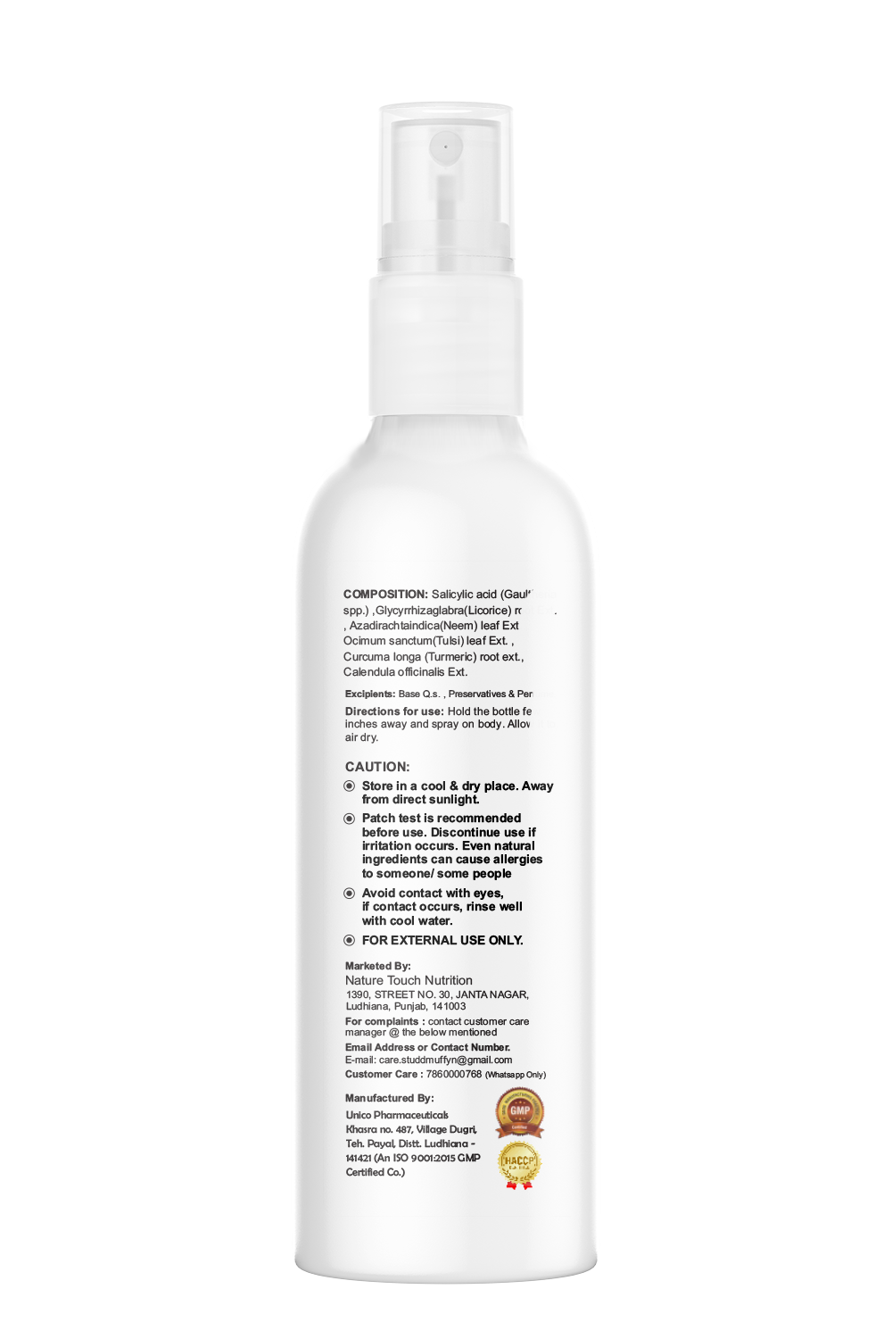 Anti Acne Body Mist 100ml