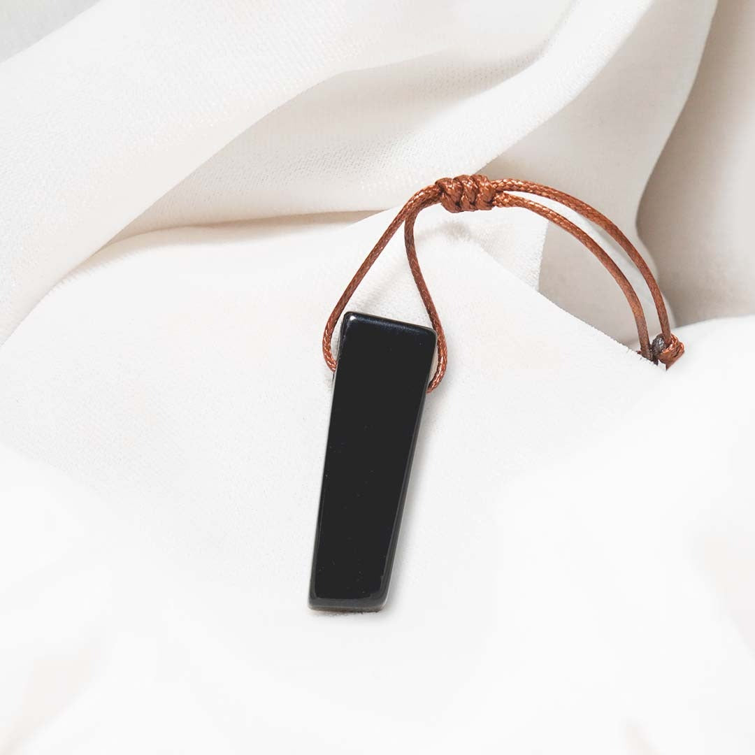 Black Obsidian Pencil Pendant