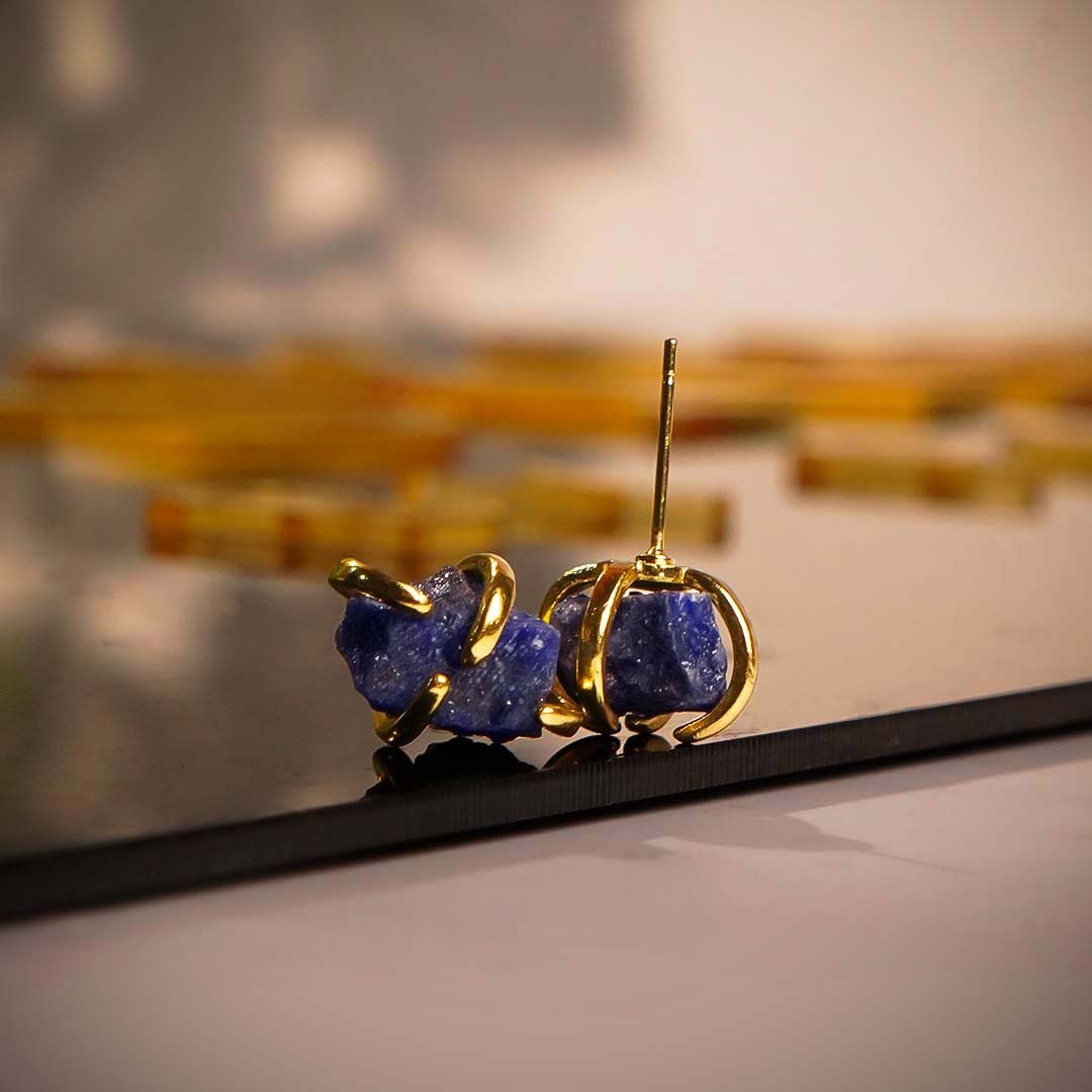 Lapis Lazuli Spider Studs