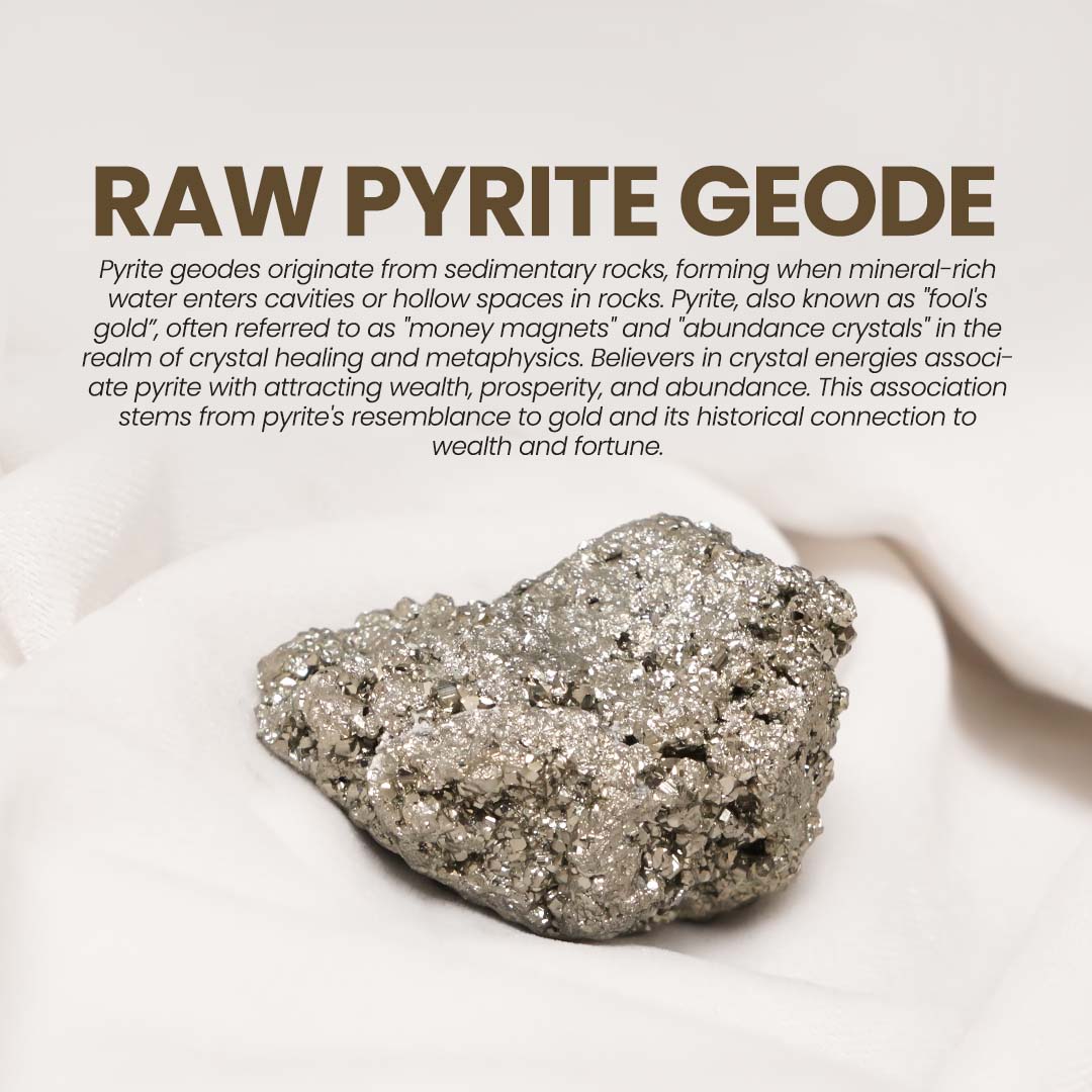 Raw Pyrite Geode Stone