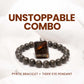 The Unstoppable Combo (Pyrite Bracelet, Tiger eye Pendant)