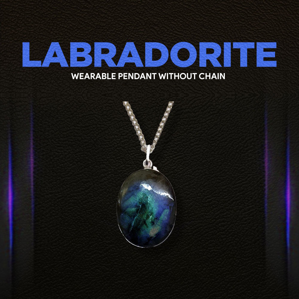 Labradorite Pendant (Without Chain)