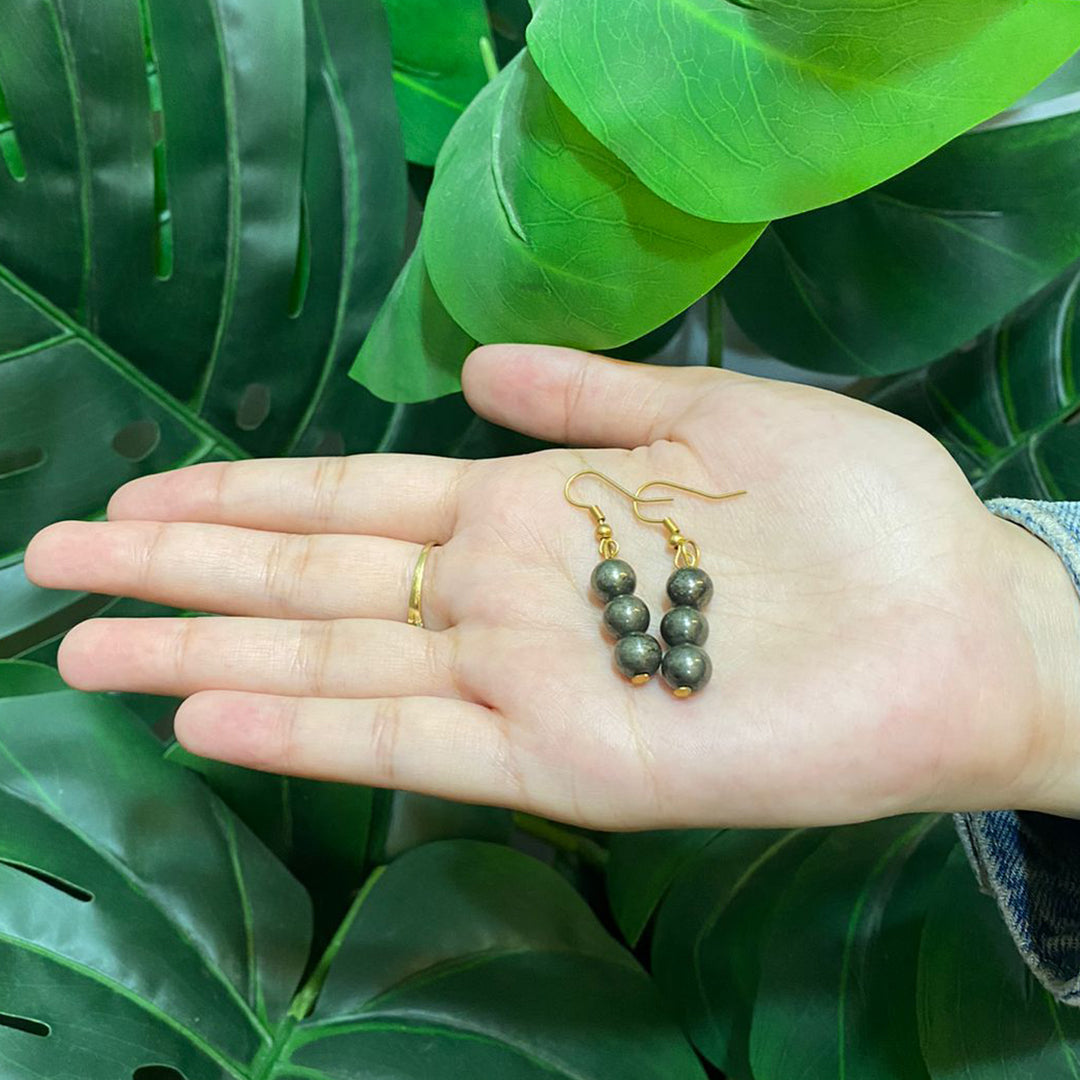 Pyrite Beads Earrings