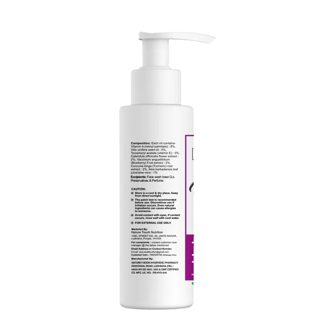 Studd Muffyn Retinol Grapeseed Facewash- 100 ml