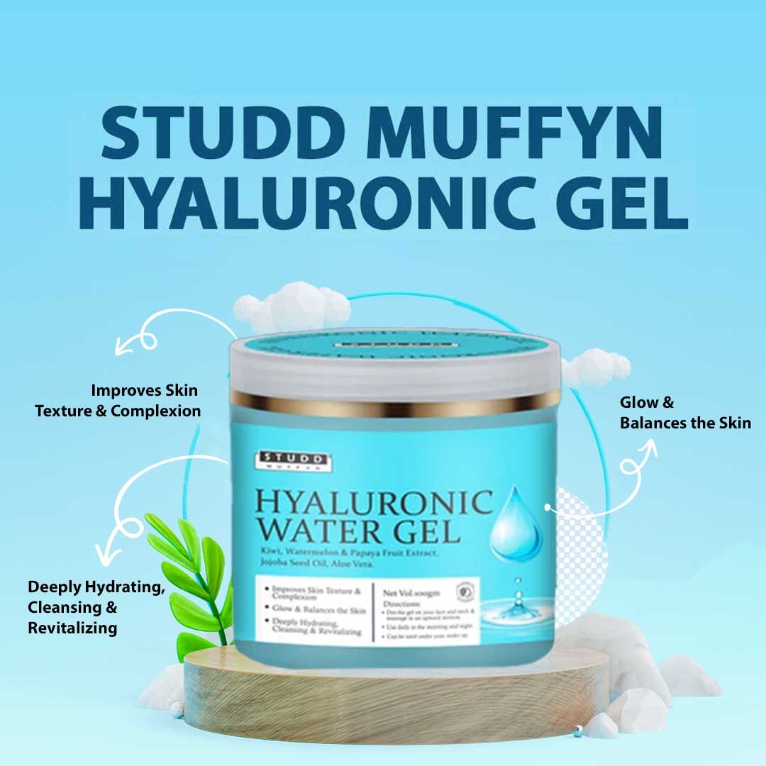 Studd Muffyn Hyaluronic Gel for Hydration, Toning - 100 Gram