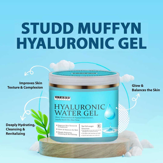 Studd Muffyn Hyaluronic Gel for Hydration, Toning - 100 Gram