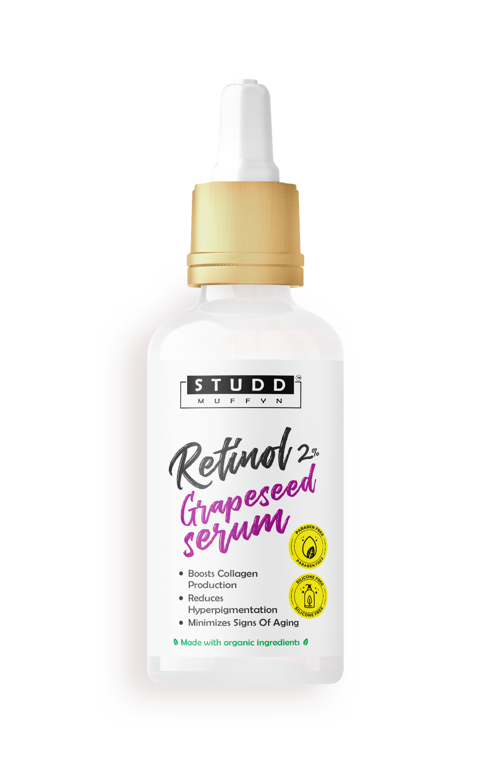 Studd Muffyn Retinol Grapeseed Serum for Men and Women- 30 ml