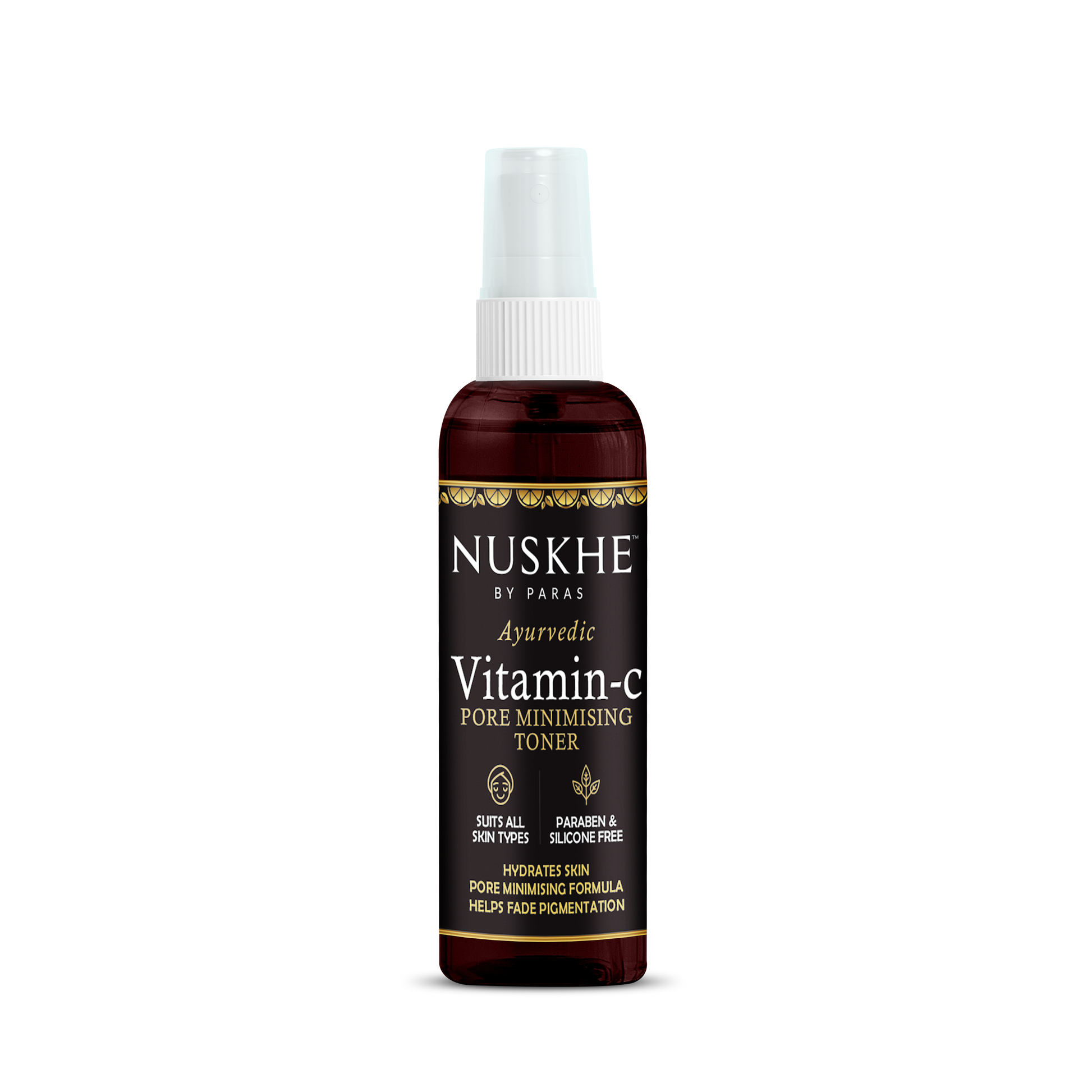 Nuskhe by Paras Ayurvedic Vitamin C Toner- 100 ml | Pore Minimizing | Skin Hydrating | Skin Smoothening | All Skin Types | Chemical Free